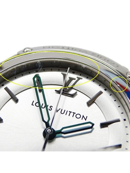 Louis Vuitton Watch Fifty Five Automatic Winding at Stainless Steel Leather main image 5